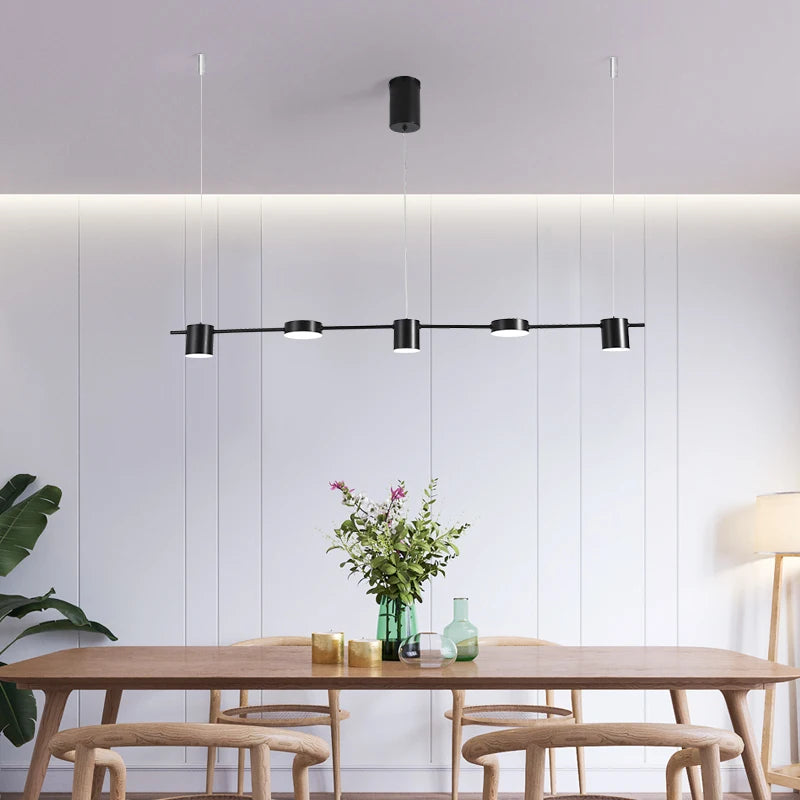 lustre moderne créatif trois têtes pour restaurant et hôtel - vue 6 sur 10
