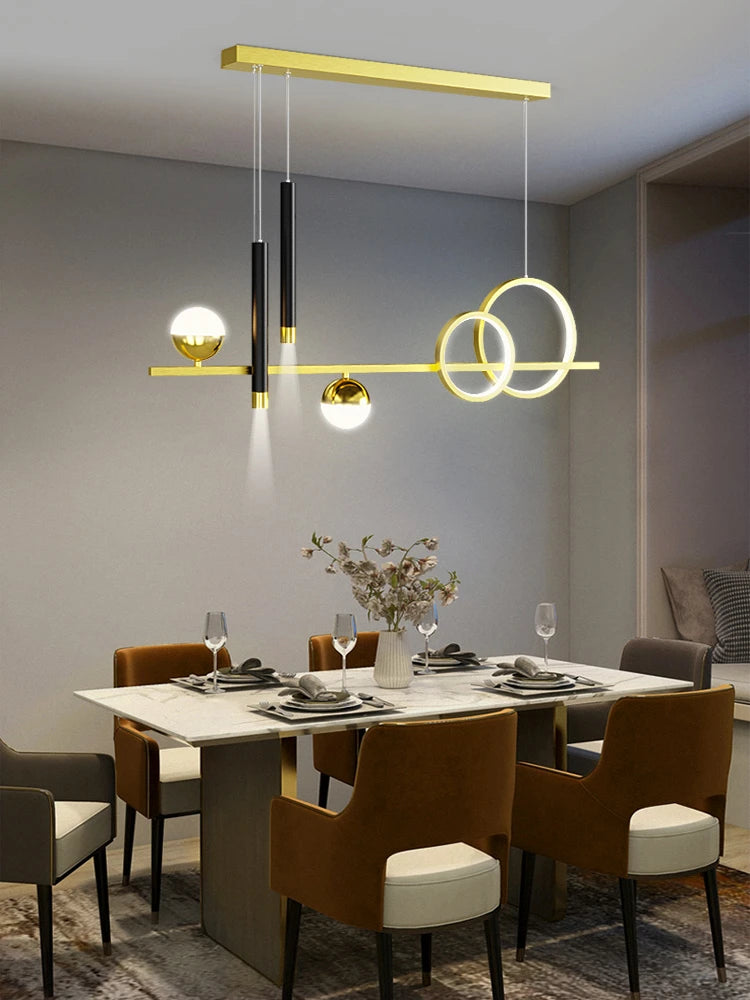 lustre de luxe nordique lumière led moderne créatif - vue 4 sur 13