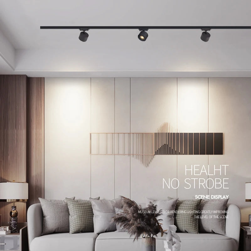éclairage led sur rail réglable pour magasin de vêtements - vue 3 sur 6