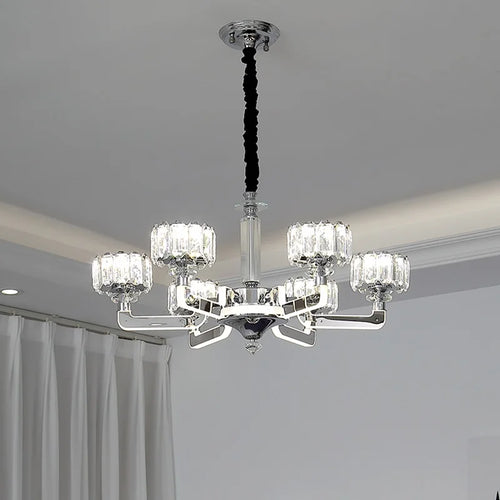 lustre en cristal moderne luxe pour décoration intérieure élégante