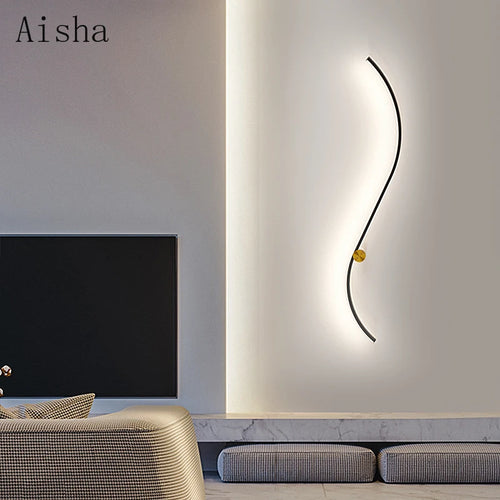 Moderne und kreative LED-Wandleuchte für die Innendekoration - vue 2 sur 9