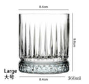 Verres whisky old fashioned motif relief élégant