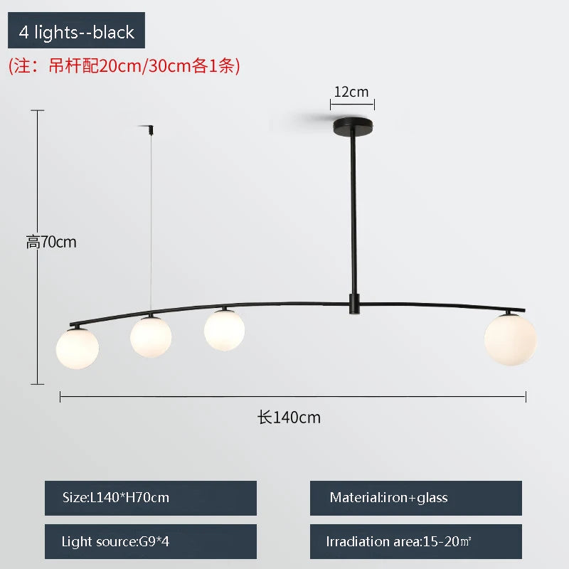 Moderne Pendelleuchte aus Metall und Glas für den Innenbereich - vue 12 sur 18
