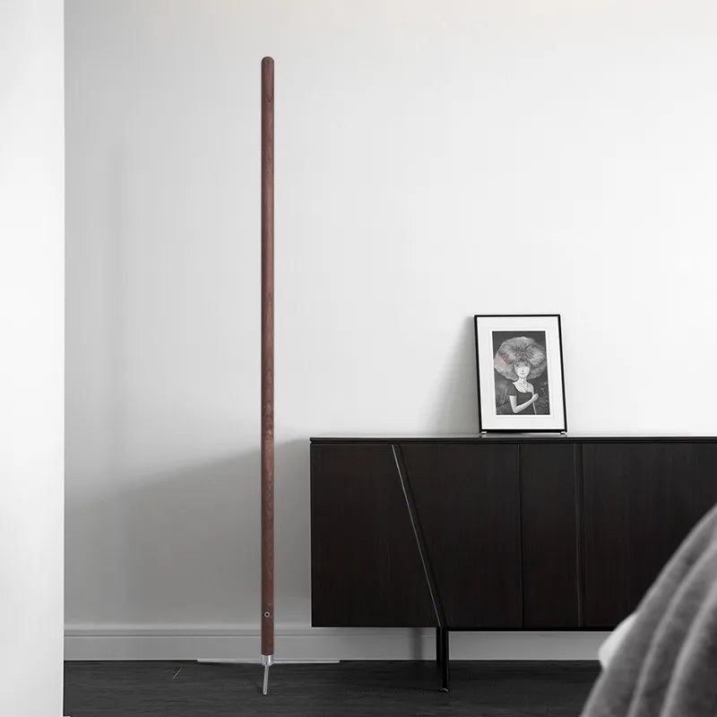 LED-Stehleuchte aus Holz - vue 4 sur 8