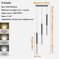 lustre moderne de luxe en cristal pour villa duplex nordique