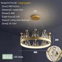 lustre moderne en cristal design nordique pour éclairage intérieur