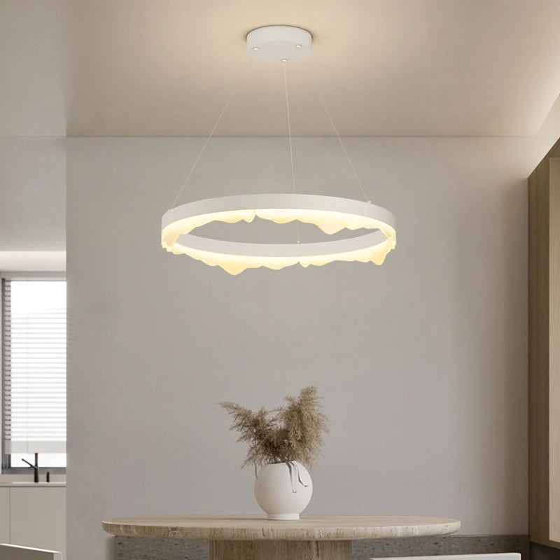 lustre rond créatif de luxe moderne pour décoration maison - vue 3 sur 14