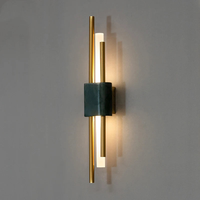 applique murale led en marbre design moderne décoratif - vue 3 sur 12