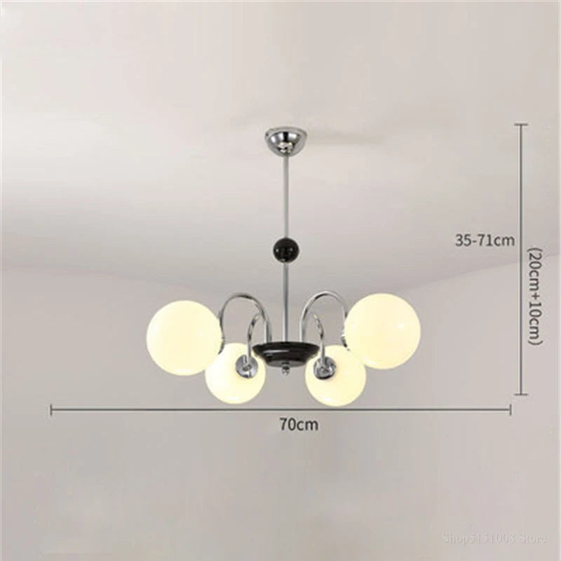 lustre moderne led décoration nordique éclairage intérieur - vue 15 sur 16