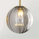 Moderne LED-Pendelleuchte aus Glas, schlichtes Design