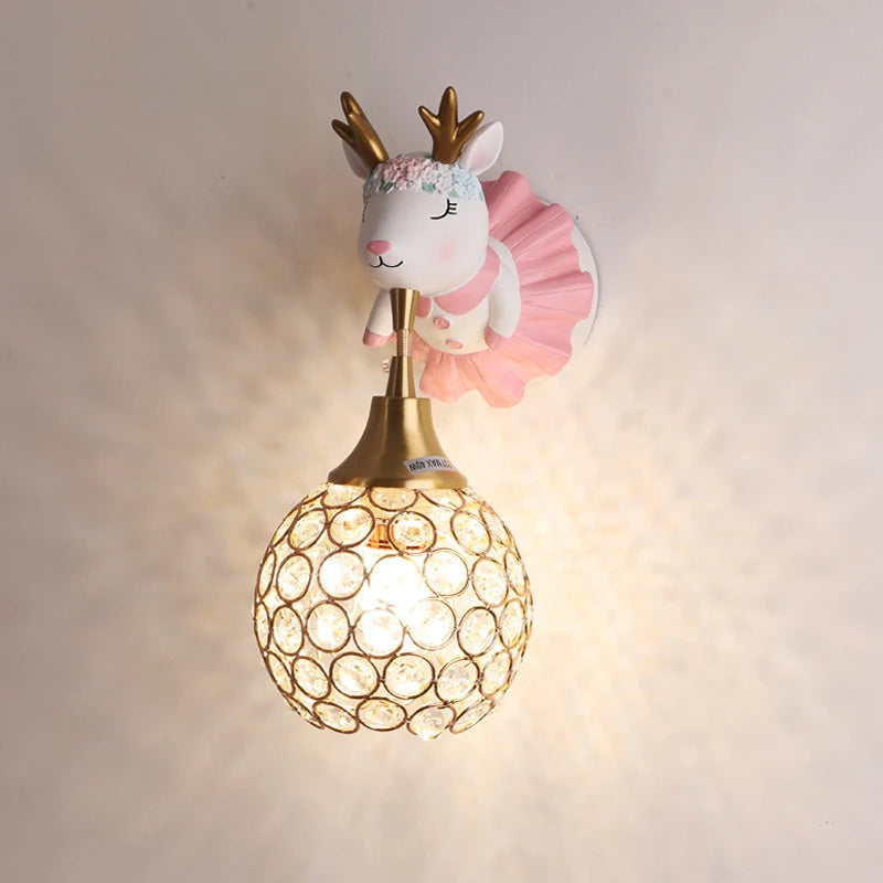 Applique murale en forme d'éléphant et de cerf pour chambre d'enfant - vue 2 sur 10