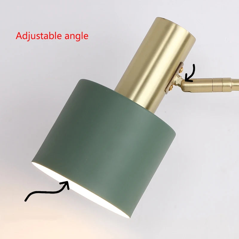 lampe de bureau led nordique réglable pour lecture et décoration - vue 6 sur 8