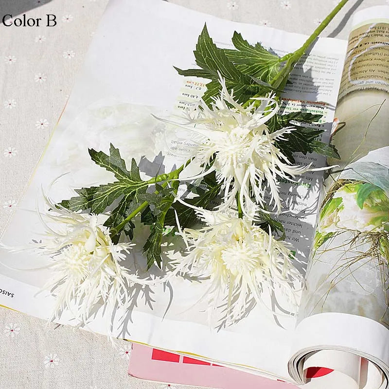 fleur de persil épineux en plastique décoration de fête mariage - vue 10 sur 11