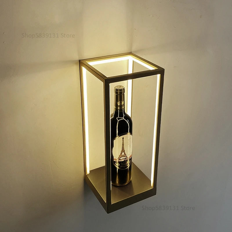 applique murale led moderne cube créatif décoration murale