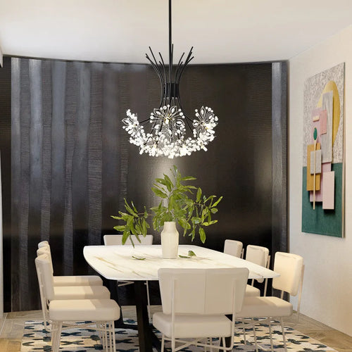 Moderner LED-Kronleuchter Luxus für die Innenbeleuchtung - vue 2 sur 19