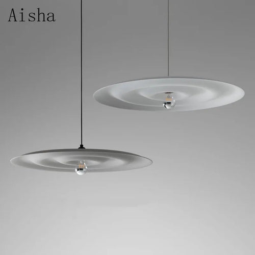 Minimalistische Pendelleuchte aus Eisen für moderne Innendekoration - vue 2 sur 7