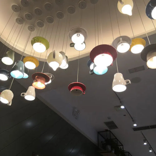 Moderne LED-Pendelleuchte aus Keramik in Teekannenform für die Küche - vue 6 sur 30