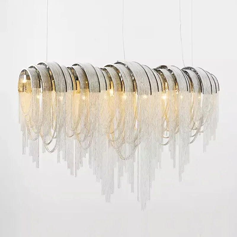 lustre moderne léger créatif pour espaces contemporains - vue 7 sur 12