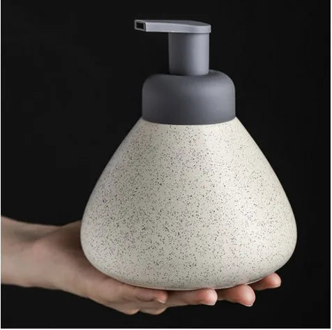 distributeur de savon en céramique mousse pressante pour salle de bain - vue 18 sur 18
