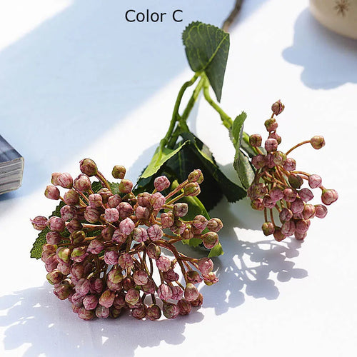 branche de baies d'hortensia artificielle pour décoration florale - vue 9 sur 11