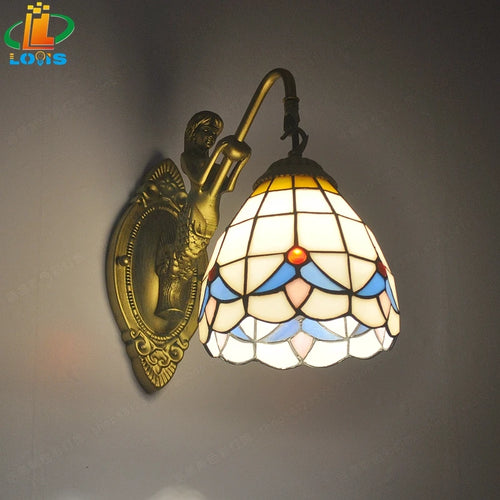 applique murale style tiffany éclairage mode sirène design élégant