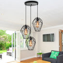 lustre led vintage moderne 1/3 têtes suspension abat-jour