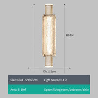 applique murale en cristal à led pour décoration intérieure lumineuse