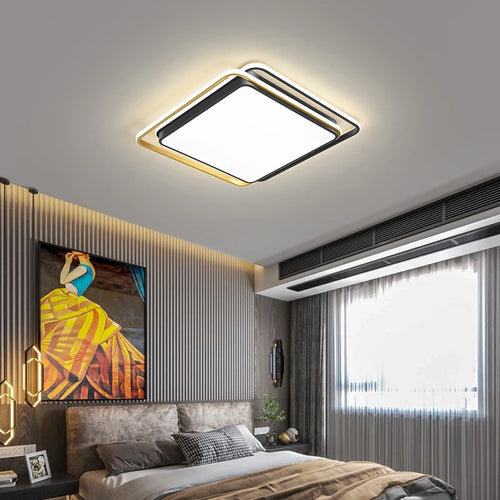 LED-Deckenleuchte kreative Geometrie schlichte Eleganz Innenbeleuchtung - vue 5 sur 11