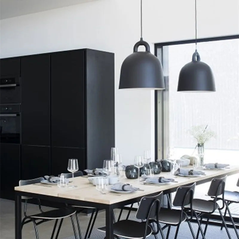 lustre de restaurant postmoderne design danois lampes suspendues romantiques - vue 4 sur 9