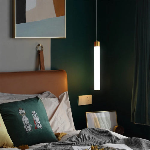 Acryldesign-Pendelleuchte LED Zylindrisch Nordic Minimalistisch - vue 4 sur 10