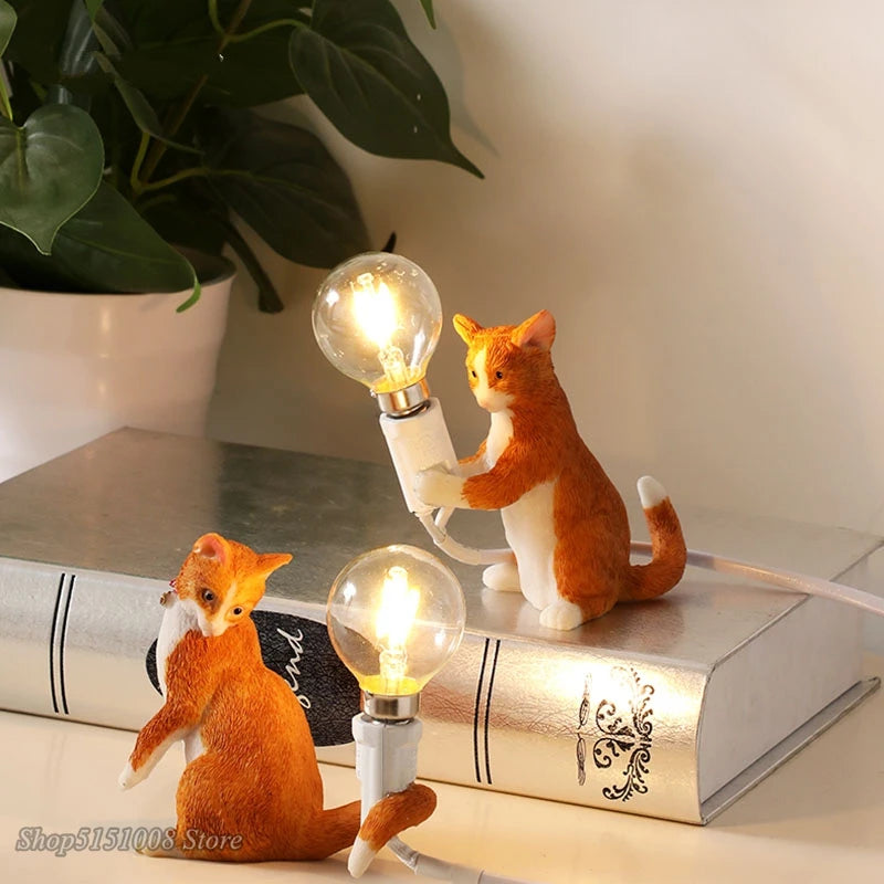 lampe de bureau décorative pour animaux en résine - vue 4 sur 14