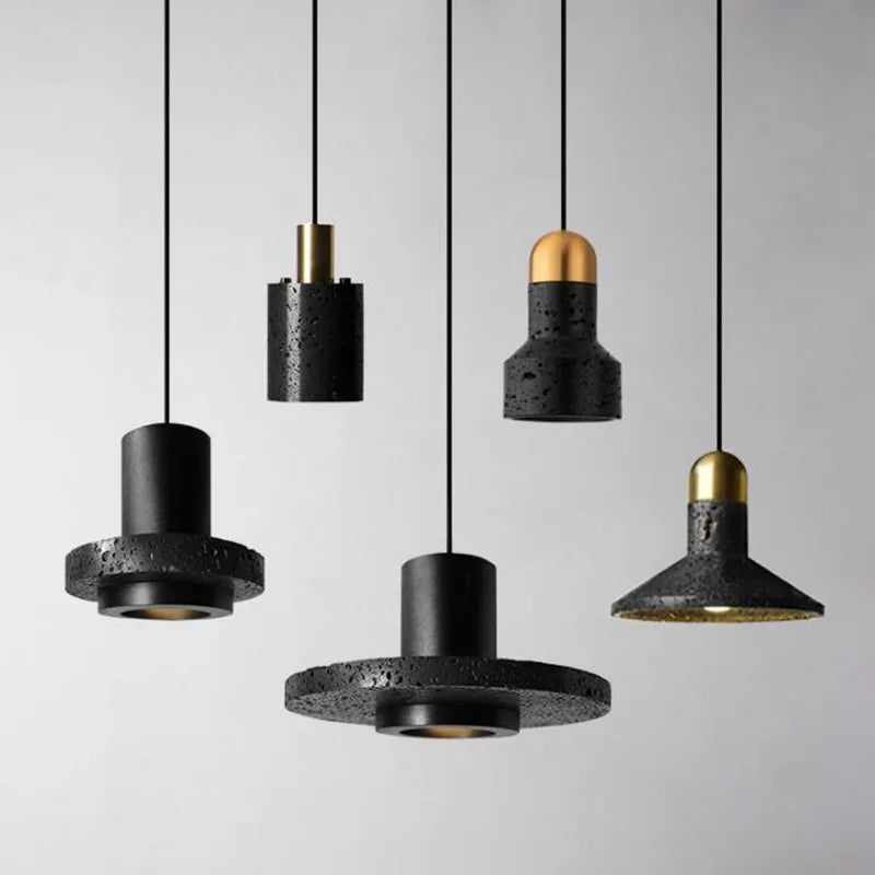 Suspension en terrazzo de ciment style industriel haut de gamme