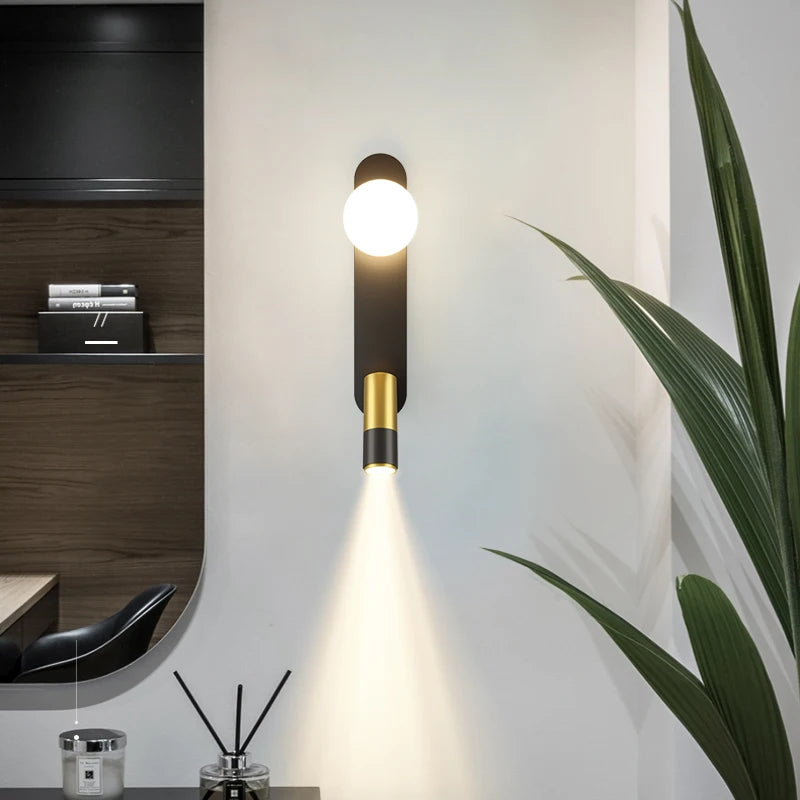 applique murale led moderne en bois pour éclairage intérieur - vue 6 sur 11