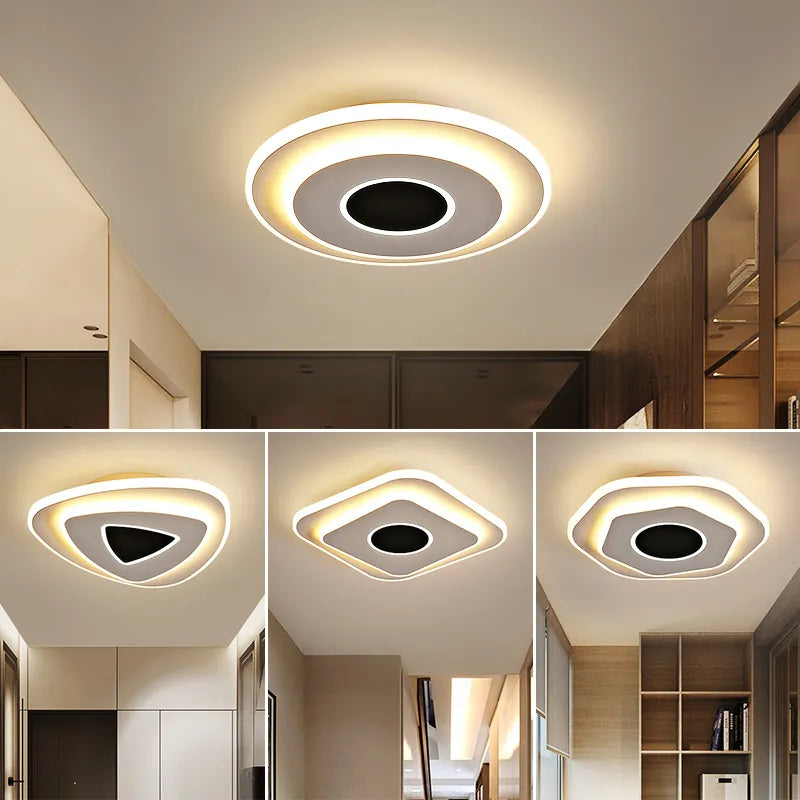 plafonnier led nordique en acrylique luminaire décoratif pour la maison - vue 3 sur 10