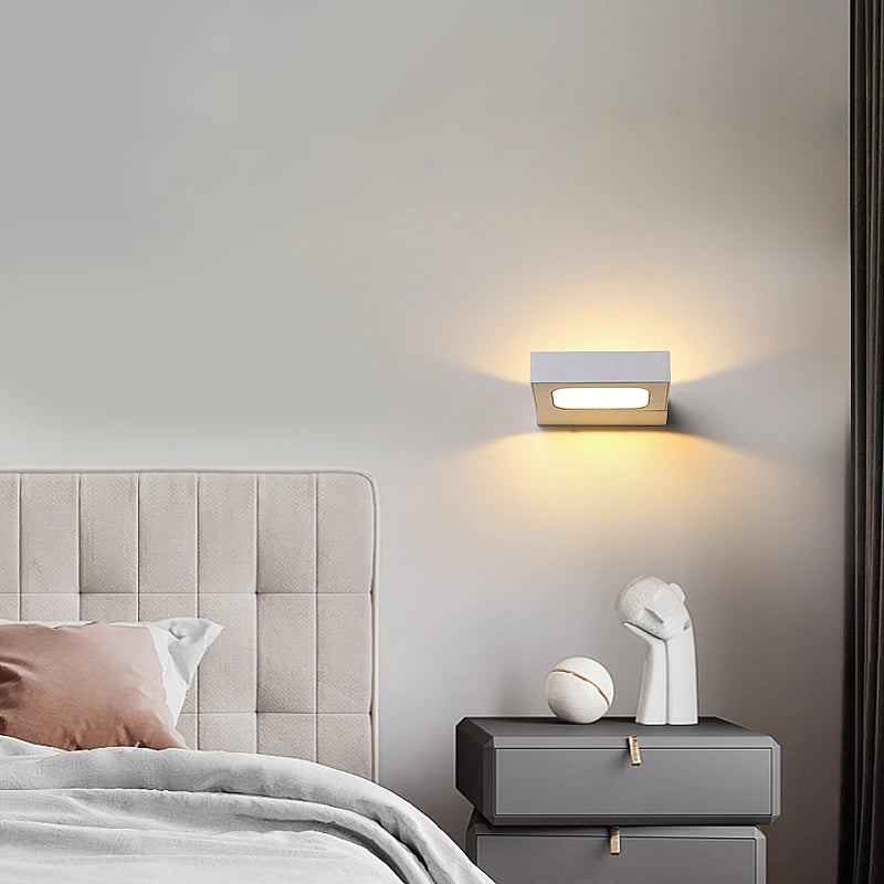 applique murale led nordique moderne idéale pour hôtel allée escaliers - vue 4 sur 12