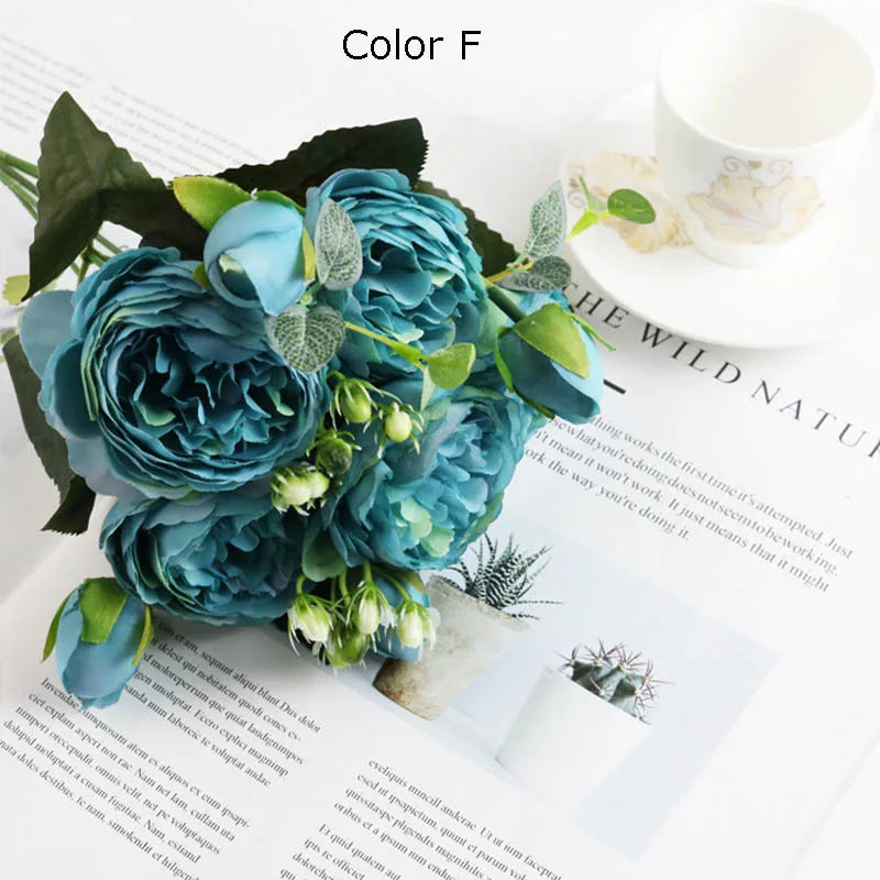 bouquet de fleurs artificielles pour décoration de jardin et mariage - vue 18 sur 18
