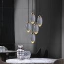 lampe de luxe en cristal k9 cuivre lustre créatif minimaliste