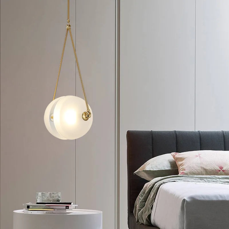 suspension nordique en verre pour décoration de loft et restaurant - vue 4 sur 7