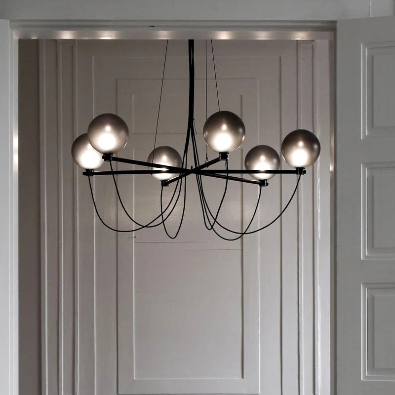 lustre en verre style nordique pour intérieur moderne et élégant - vue 3 sur 5