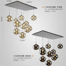 Design-Pendelleuchte aus Glas für moderne Treppen mit LED