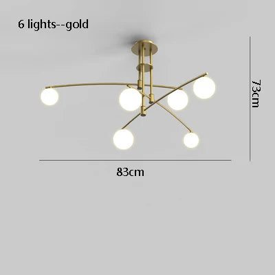 Moderne Pendelleuchte aus Metall und Glas für den Innenbereich - vue 16 sur 18