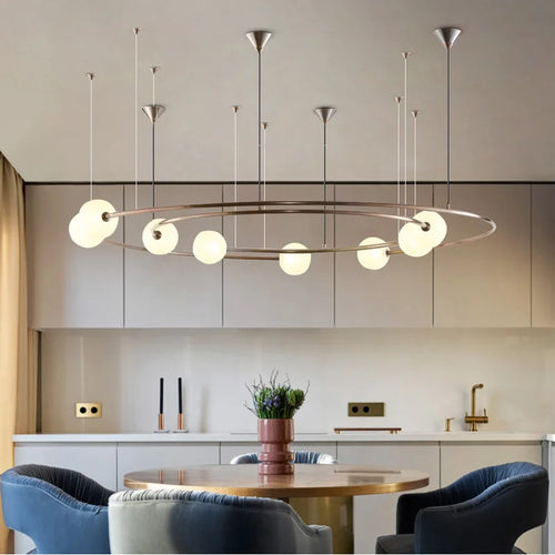 lustre post-moderne globe suspendu pour projet hôtelier winfordo