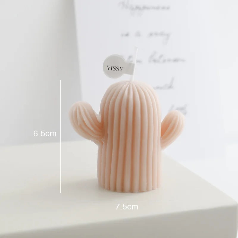 bougies parfumées cactus faites à la main décoratives pour la maison - vue 8 sur 10
