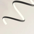 applique murale scandinave simple en spirale en aluminium et métal led