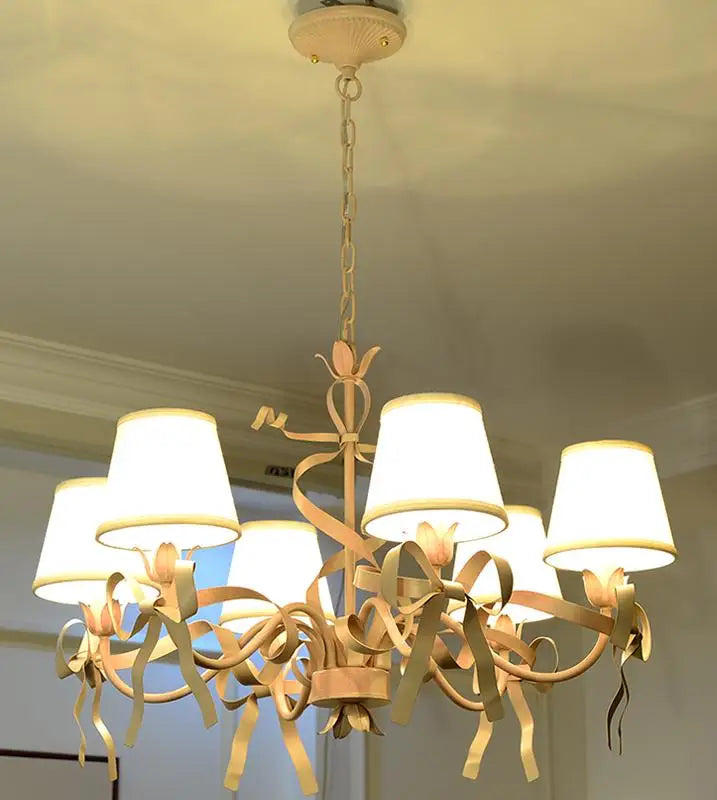 lustre à led rose pour chambre de fille décorative élégante - vue 15 sur 14