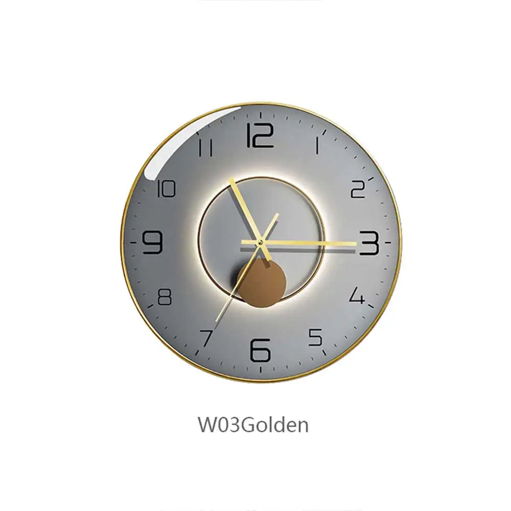 horloge murale en verre design moderne créatif géométrique décorative - vue 13 sur 18