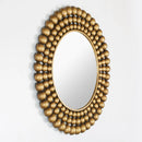miroir décoratif rond en fer pour intérieur élégant