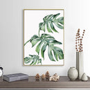 plante tropicale nordique art mural moderne décoration intérieure