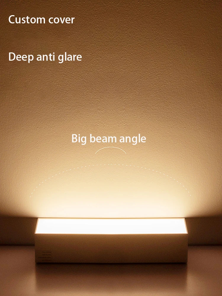 plafonnier led 	monté en surface spot rectangulaire - vue 4 sur 5