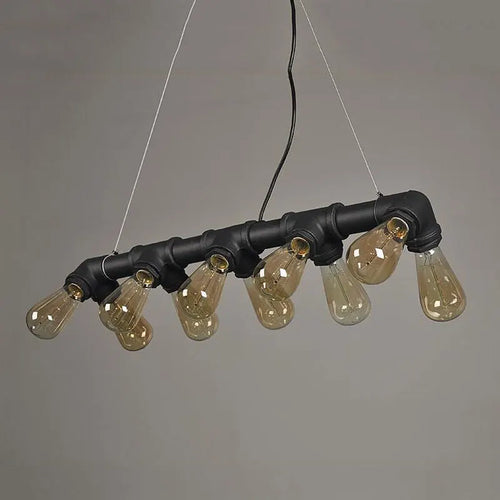 Lustre à vent industriel rétro américain à 10 têtes